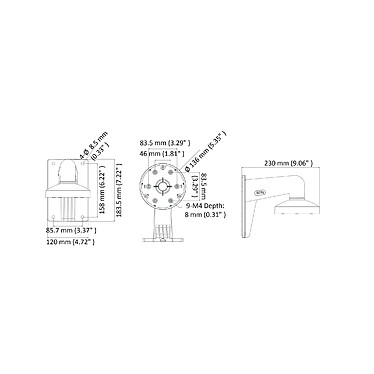 Avis Hikvision - DS-1473ZJ-135 - Support mural caméra