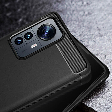 Acheter Spigen SGP Coque pour Xiaomi 12 Pro Effet Carbone Coins Renforcés Spigen Rugged Armor Noir