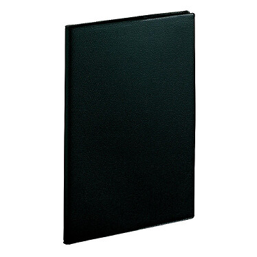 QUO VADIS Agenda ABP 2 Couv Plast Grainée noir 12 x 17 cm