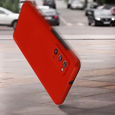 Avizar Coque Samsung Galaxy S20 FE Protection Arrière Rigide et Avant Souple rouge pas cher