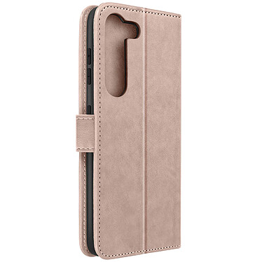 Avizar Étui Mandala Fleur pour Galaxy S23 Plus Portefeuille Support Vidéo  Rose Gold