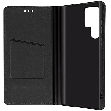 Forcell Étui pour Samsung Galaxy S22 Ultra Cuir Porte-carte  Smart Pro Leather Noir