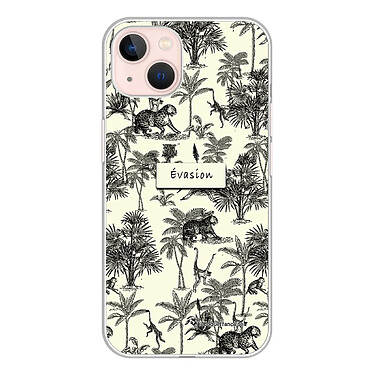 LaCoqueFrançaise Coque iPhone 13 360 intégrale transparente Motif Botanic Evasion Tendance