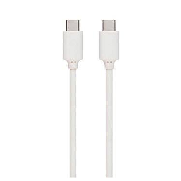 Muvit Câble USB-C vers USB-C Spring Cable Charge Rapide 3A 70cm Blanc