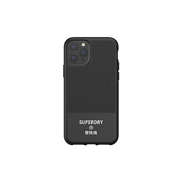 Superdry Coque pour Apple iPhone 11 Pro Collection Canvas en TPU Noir