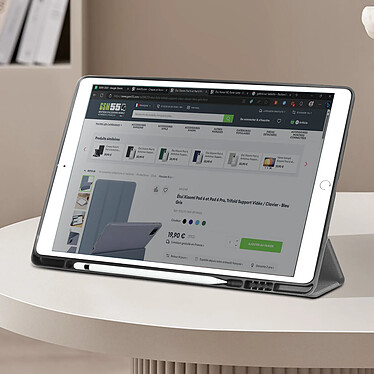Avis Dux Ducis Étui pour iPad Pro 12.9 et Pro 12.9 2017 Support Vidéo Clavier Domo  Gris