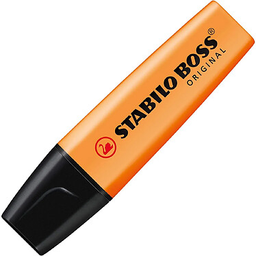 STABILO Surligneur BOSS ORIGINAL Rechargeable Pointe Biseautée 2-5 mm - Orange x 10