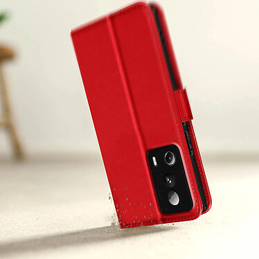 Avizar Étui pour Xiaomi 13 Lite Clapet Portefeuille Support Vidéo Dragonne  Rouge pas cher