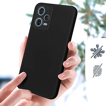 Acheter Avizar Coque pour Xiaomi Redmi Note 12 Pro 5G et 12 Pro Plus 5G Silicone Semi-rigide Finition Soft-touch  Noir