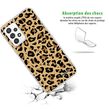 Avis Evetane Coque Samsung Galaxy A72 360 intégrale transparente Motif Léopard Beige Tendance