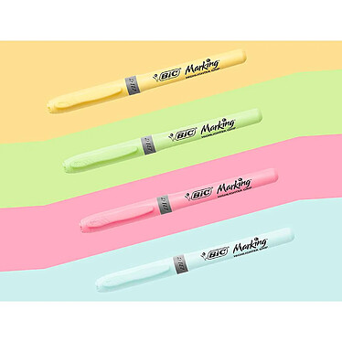 Avis BIC Pack de 5 surligneurs Highlighter Grip Pastel