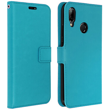 Avizar Housse Huawei P20 Lite Etui Folio Portefeuille Clapet turquoise Fonction Support