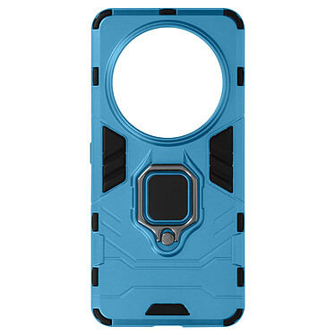 Avizar Coque pour Xiaomi 14 Ultra Anneau Support Bi-matière Antichoc Bleu Clair