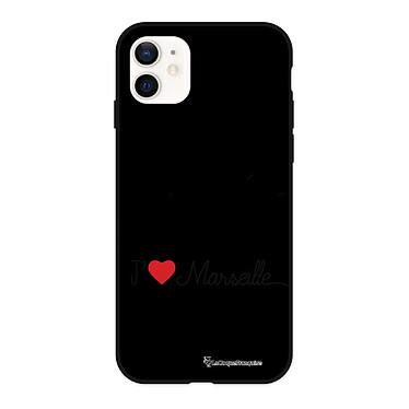 LaCoqueFrançaise Coque iPhone 12 Mini Silicone Liquide Douce J'aime Marseille