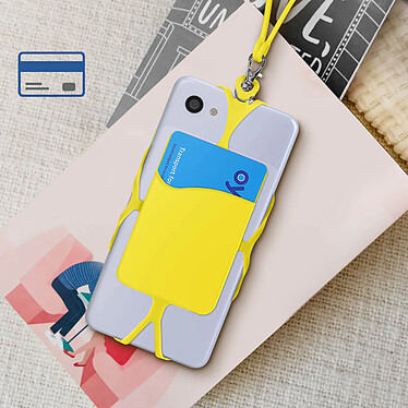 Avis Avizar Coque Cordon Universelle pour Smartphone avec Porte-carte  Jaune