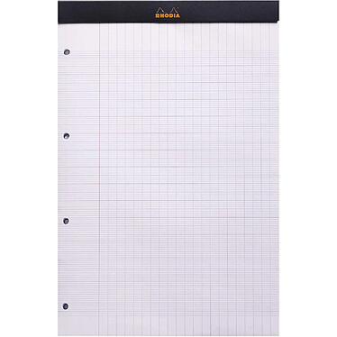 Avis RHODIA Lot de 3 Blocs Orange & Noir N°20 A4+ 160p 80g Séyès Perf.4T