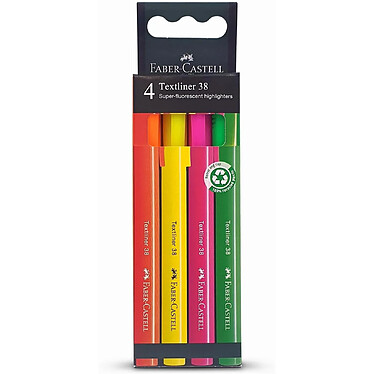 FABER-CASTELL étui de 4 Surligneurs TL 38