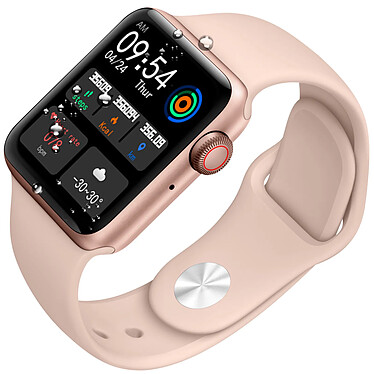 Avizar Montre Connectée Rose et Étanche IP67 avec Appels Bluetooth, Cardio et Tracker d'Activités