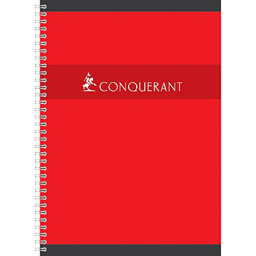 Avis CONQUÉRANT Cahier spiralé A4 Seyés 180 Pages 70g Coloris Aléatoire x 5