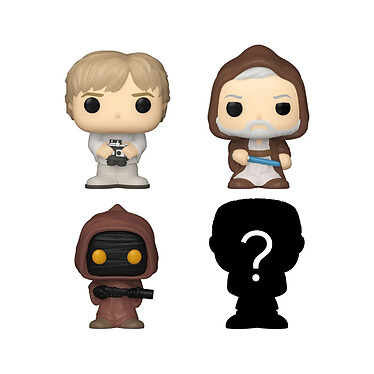 Star Wars - Pack 4 figurines Bitty POP! Vinyl Luke 2,5 cm