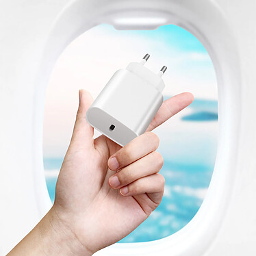 Avizar Chargeur Secteur USB-C Power Delivery 20W Charge Rapide et Sécurisée  Blanc pas cher