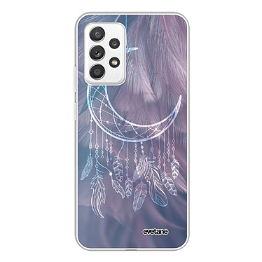 Evetane Coque Samsung Galaxy A72 360 intégrale transparente Motif Lune Attrape Rêve Tendance