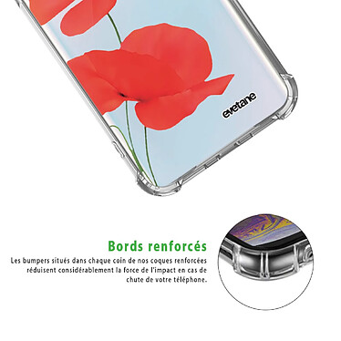 Acheter Evetane Coque Samsung Galaxy S10 Plus anti-choc souple angles renforcés transparente Motif Coquelicot