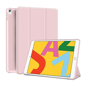 Acheter Evetane Etui Smart Cover iPad 102 Pouces 2019/2020/2021 Rose à rabat avec support