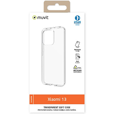 Avis Muvit Coque pour Xiaomi 13 Recyclée Transparent