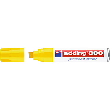 EDDING Marqueur Permanent 800 Corps Alu Jaune Pointe Biseautée 4-12 mm