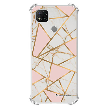 LaCoqueFrançaise Coque Xiaomi Redmi 9C Silicone antichocs Solides coins renforcés  transparente Motif Marbre Rose