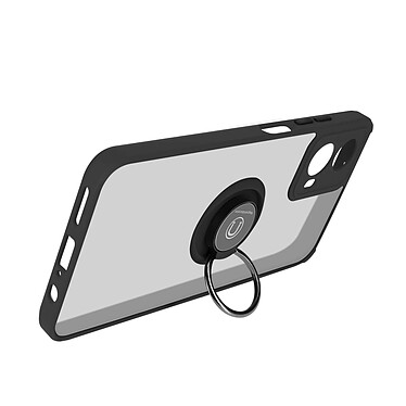 Avizar Coque pour Motorola Moto G34 Bague Support Vidéo Noir