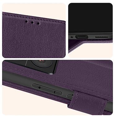 Acheter Avizar Étui pour Xiaomi 13T et 13T Pro Clapet Portefeuille Support Vidéo  Violet foncé