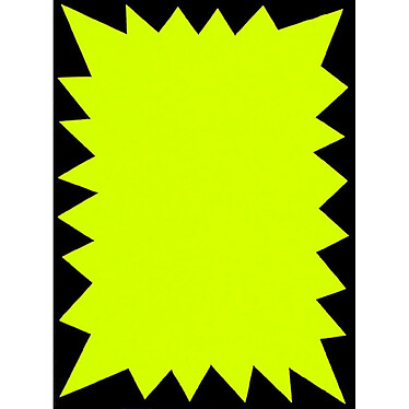 AGIPA Paquet de 100 flash fluo 90 x 120 mm Jaune Fluo