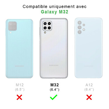 Avis Evetane Coque Samsung Galaxy M32 Antichoc Silicone + 2 Vitres en verre trempé Protection écran