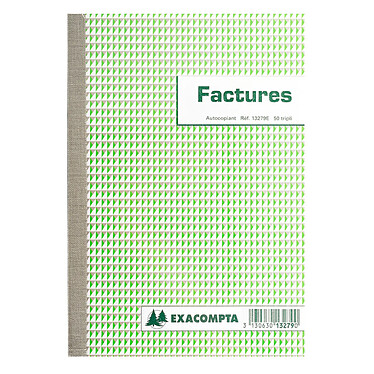 EXACOMPTA Manifold Factures 21X14,8 50 Tripli Autocopiant x 10