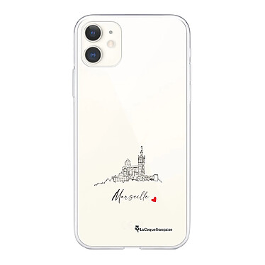 LaCoqueFrançaise Coque iPhone 11 360 intégrale transparente Motif Marseille Notre Dame Tendance