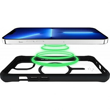 Avis Itskins Coque pour iPhone 14 Renforcée Hybrid Solid Compatible MagSafe Transparent