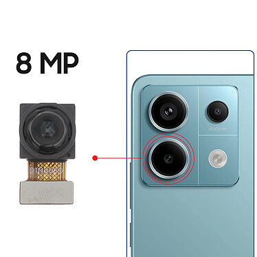 Avis Clappio Caméra Ultra Grand angle pour Redmi Note 13 Pro et Note 13 Pro Plus Noir