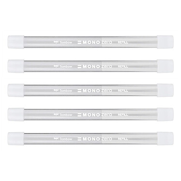 TOMBOW Tube de 2 Recharges pour Stylo Gomme MONO zero pointe ronde 2,3 mm x 5