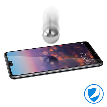 Avizar Film Huawei P20 Protection écran intégral verre trempé anti-explosion bords noir pas cher