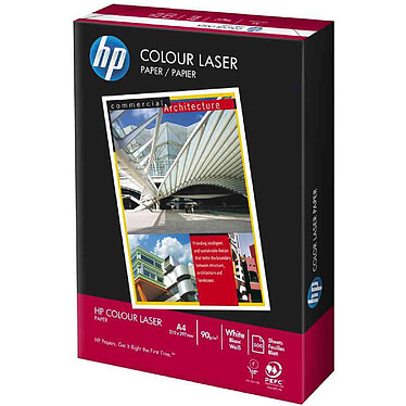 HP Papier original 'colour laser' ramette de 500 feuilles pour copieuses, A4 blanc