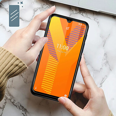 Avizar Verre Trempé Wiko Y62 et Y62 Plus Dureté 9H Anti-traces Biseauté Transparent pas cher