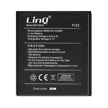 LinQ Batterie interne pour Wiko Fizz Capacité 2600mAh Noir