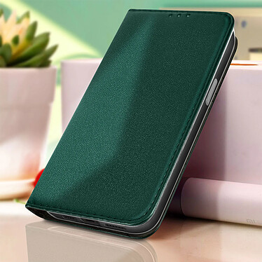 Acheter Avizar Housse iPhone 14 Plus Porte-carte Fonction Support Vidéo Clapet Magnétique  Vert