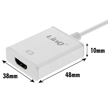 Avis LinQ Câble USB 3.0 vers HDMI Femelle Adaptateur Vidéo Full HD Argent