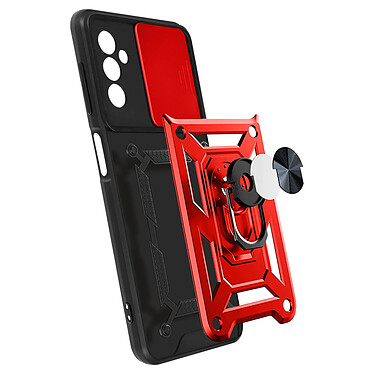 Avis Avizar Coque Samsung Galaxy M52 5G avec Cache caméra et Bague Support Vidéo Rouge