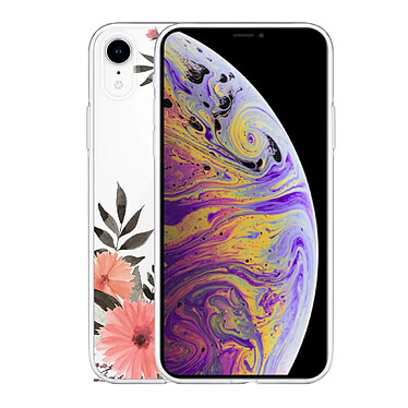 Avis Evetane Coque iPhone Xr silicone transparente Motif Fleurs roses ultra resistant