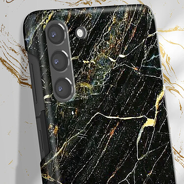 Acheter iDeal of Sweden Coque pour Samsung S21 Plus Marbré Luxe Ultra fine Port Laurent Marble Noir / Or