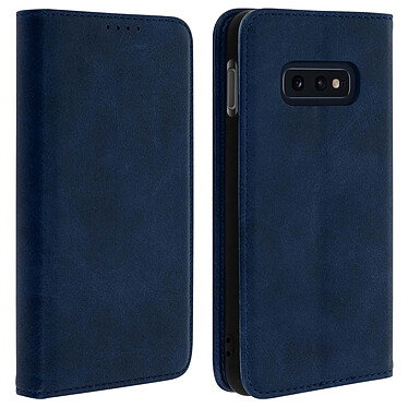 Avizar Housse Samsung Galaxy S10e Porte-cartes Support Stand Coque Silicone bleu nuit